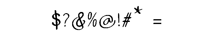 Summer Day Regular Font OTHER CHARS
