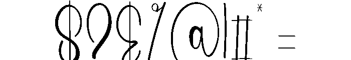 Summer Delphian Font OTHER CHARS