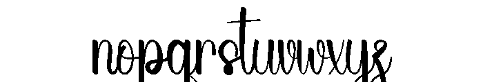 Summer Delphian Font LOWERCASE