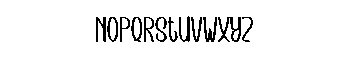 Summer Dignity Font LOWERCASE