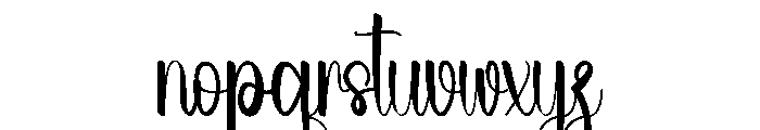 Summer Diligent Font LOWERCASE
