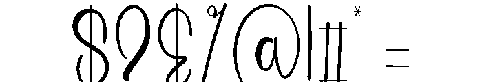 Summer Dreamy Font OTHER CHARS