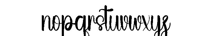 Summer Dreamy Font LOWERCASE