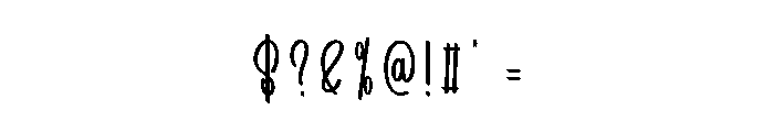 Summer Dulting Font OTHER CHARS