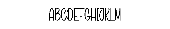 Summer Dulting Font UPPERCASE