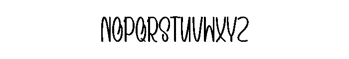 Summer Dulting Font UPPERCASE