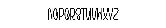 Summer Dulting Font LOWERCASE