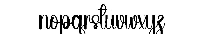 Summer Elarique Font LOWERCASE