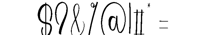Summer Elemental Font OTHER CHARS