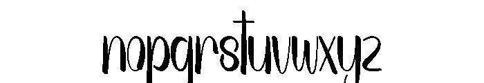 Summer Elemental Font LOWERCASE