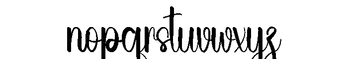 Summer Finger Font LOWERCASE