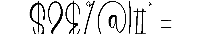 Summer Geometry Font OTHER CHARS