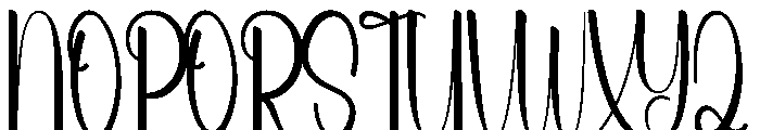Summer Geometry Font UPPERCASE