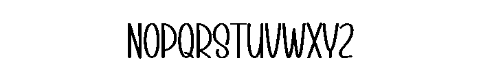 Summer Ghosting Font LOWERCASE