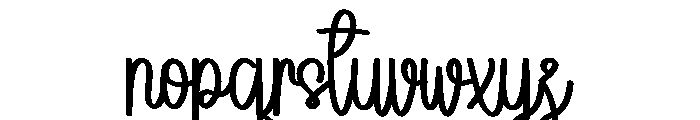Summer Graduating Font LOWERCASE