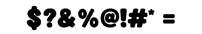 Summer Groovy Bubble Font OTHER CHARS
