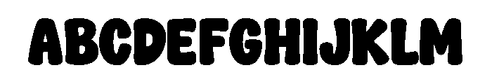 Summer Groovy Bubble Font UPPERCASE