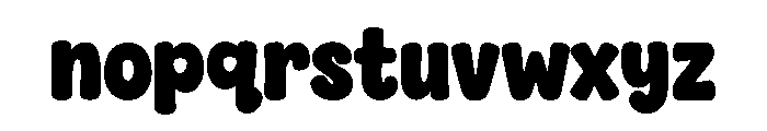 Summer Groovy Bubble Font LOWERCASE