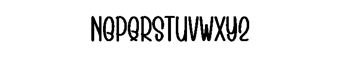 Summer Hollys Font UPPERCASE