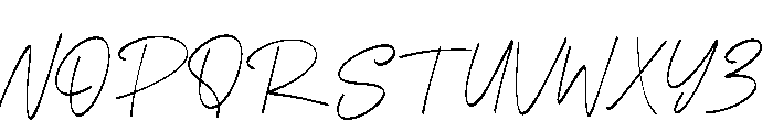 Summer Italic Font UPPERCASE
