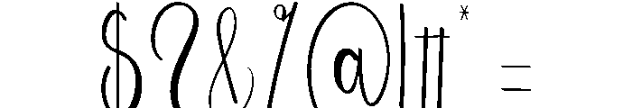 Summer July Font OTHER CHARS