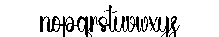 Summer Keyboard Font LOWERCASE