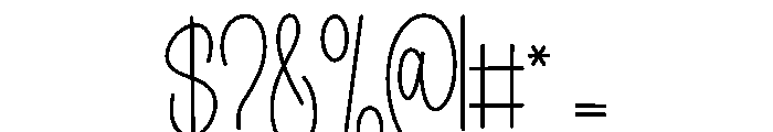 Summer Kitchen Font OTHER CHARS