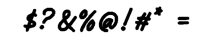 Summer Marker Script Font OTHER CHARS