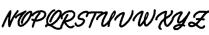 Summer Marker Script Font UPPERCASE