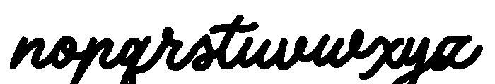 Summer Marker Script Font LOWERCASE