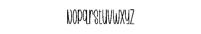 Summer Marker Font LOWERCASE