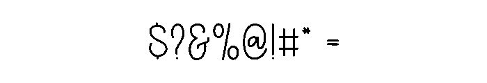Summer Minimalist Font OTHER CHARS