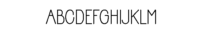 Summer Minimalist Font UPPERCASE