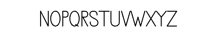 Summer Minimalist Font UPPERCASE