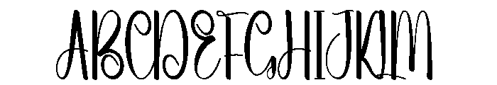 Summer Nothing Font UPPERCASE