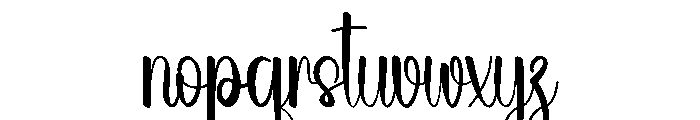 Summer Oceanside Font LOWERCASE