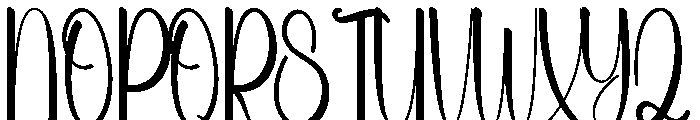Summer Overthingking Font UPPERCASE