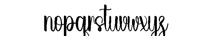 Summer Overthingking Font LOWERCASE