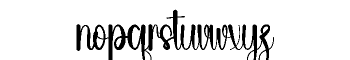 Summer Paint Font LOWERCASE