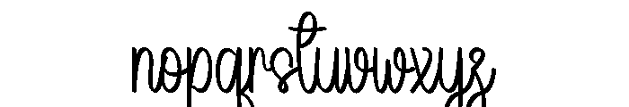 Summer Pancake Font LOWERCASE
