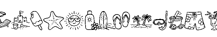 Summer Party Doodles FONT