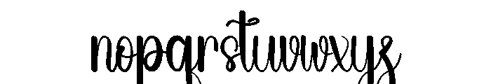 Summer Playtime Font LOWERCASE