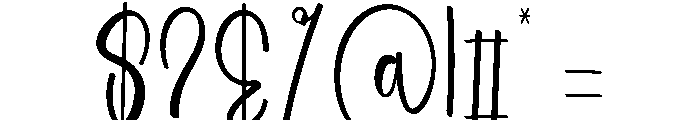 Summer Ringtone Font OTHER CHARS