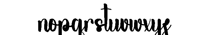 Summer Ringtone Font LOWERCASE