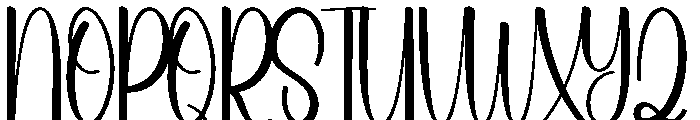 Summer Rounded Font UPPERCASE