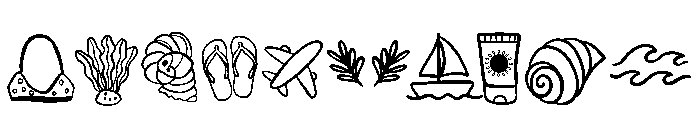 Summer Sea Doodle Font OTHER CHARS