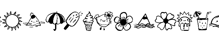 Summer Sea Doodle FONT