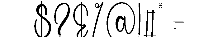 Summer Sigletime Font OTHER CHARS