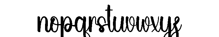 Summer Sigletime Font LOWERCASE