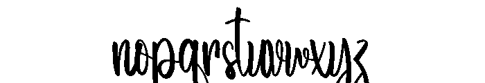 Summer Simpleday Font LOWERCASE